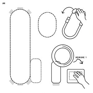 Szablon do wycięcia — elementy do sklejania