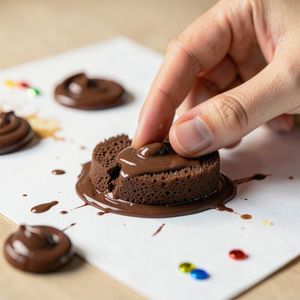 Zdjęcie demonstracyjne: odbijanie gąbką