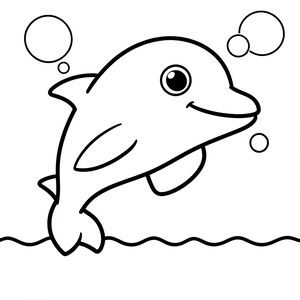 Strona do kolorowania – delfin