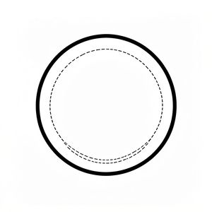 Szablon talerzyka / obrys planety (A3)