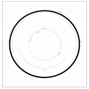 Szablon talerzyka / obrys planety (A3)
