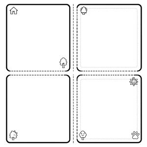 Szablon książeczki A4 do złożenia