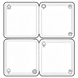 Szablon książeczki A4 do złożenia