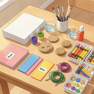 Instrukcja stanowiska plastycznego — wizualna pomoc