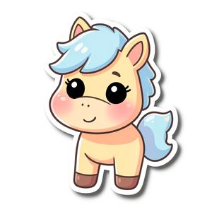 Naklejka/ikona: Mały konik