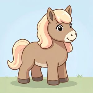 Duży plakat — przyjazny koń (powitanie)