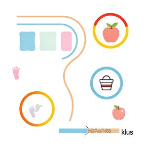 Szablon toru przeszkód — plan na podłogę