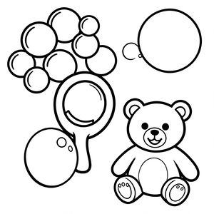 Kolorowanka: Uśmiech i bańki