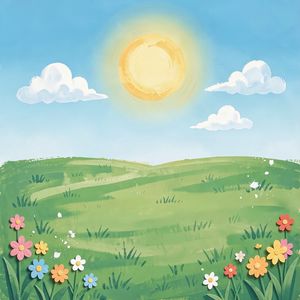 Tło panoramiczne — duża kolorowa łąka