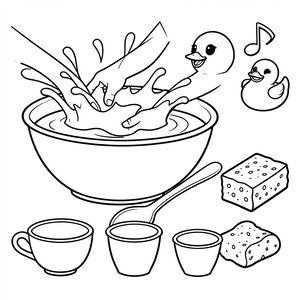 Kolorowanka — Plusk, plusk, plusk