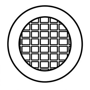 Szablon 'gofra' na talerzyk (kontury)