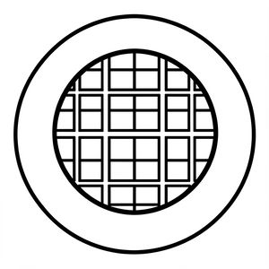 Szablon 'gofra' na talerzyk (kontury)