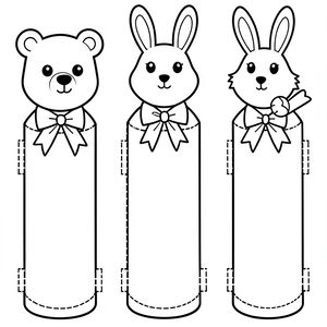 Szablony kukiełek na palec