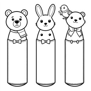 Szablony kukiełek na palec