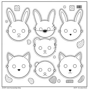 Szablony papierowych masek (print)