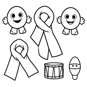 Kolorowanka — pacynki i chustki