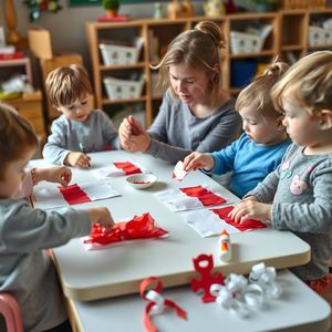 Zdjęcie inspiracyjne: Maluchy tworzą małe flagi