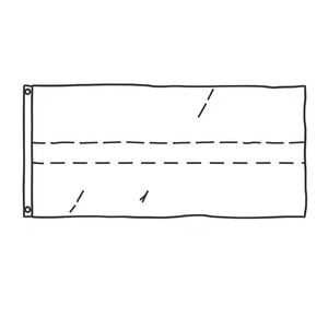 Kolorowanka: Prosta flaga (dla maluchów)