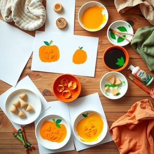 Fotografia materiałów do zajęć — przygotowanie stołu