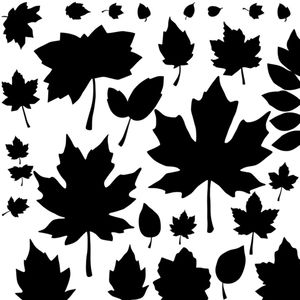 Szablony liści do wycięcia