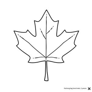 Szablon papierowego liścia (do wycięcia)