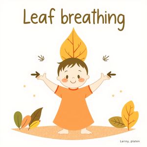Plakat/obraz wyciszający: Oddychanie liścia