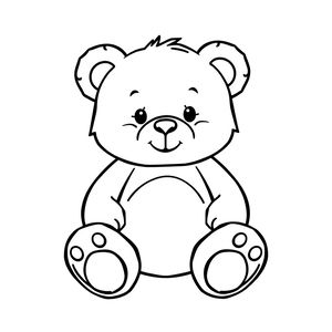 Malowanka: Pluszowy miś