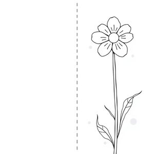 Szablon kartki A5 (linie zgięcia)