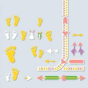 Szablon trasy na podłogę (stopnie i odcinki)