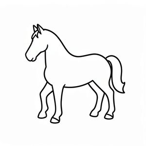Sylweta konia (szablon do wycinania)