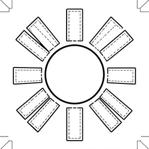 Szablon słoneczka do wycięcia (Template)