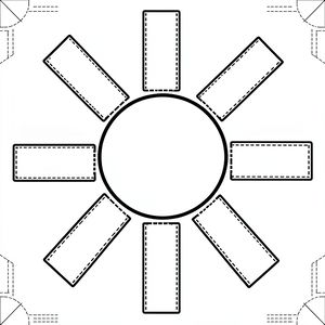 Szablon słoneczka do wycięcia (Template)