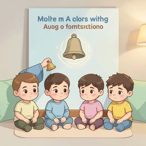 Plakat 'Słuchamy dźwięku' — chwila ciszy