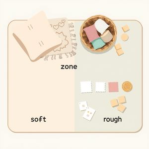 Ilustracja stref sensorycznych na dywanie