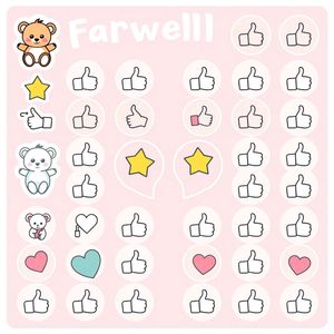 Naklejki pożegnalne — wzory do druku