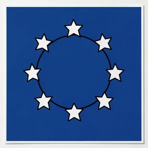 Kontur flagi Unii Europejskiej (duża karta)