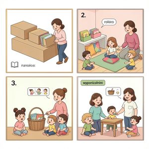 Ilustracja kącika czytelniczego — instrukcja ustawienia