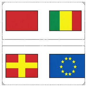 Arkusz z przykładowymi flagami (grid)