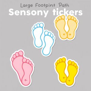 Wydrukowane stopki — ścieżka sensoryczna