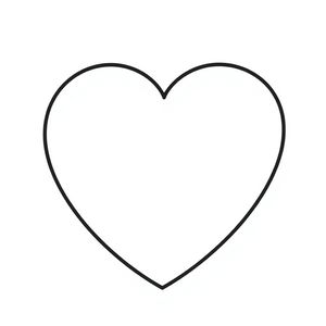 Szablon serduszka do druku (cut-out)