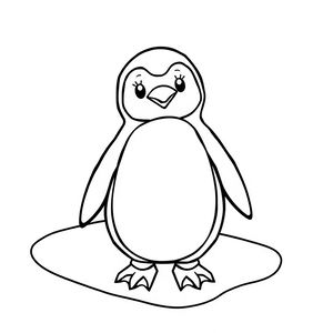 Kolorowanka pingwina