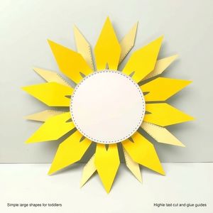 Szablon papierowego słońca