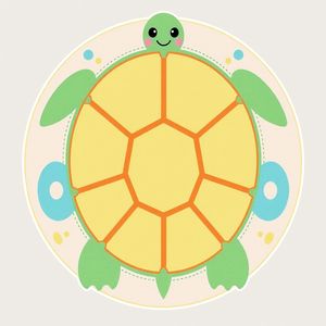 Mata/obrazek maty z motywem skorupy