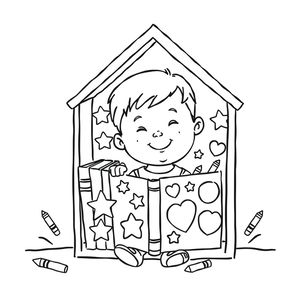Kolorowanka — Dekoruj swój domek