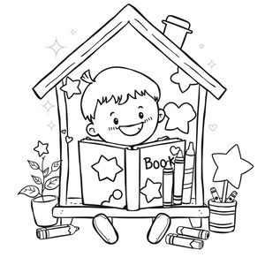 Kolorowanka — Dekoruj swój domek