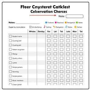 Lista obserwacji nauczyciela (A4, prosty formularz)