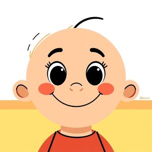 Plakat: Wielka uśmiechnięta buzia