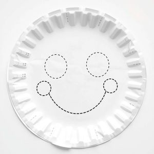 Szablon maski z talerzyka