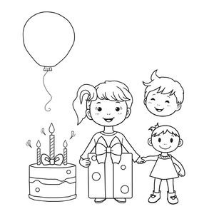 Strona kolorowanki — proste kontury dla 3–4 latków