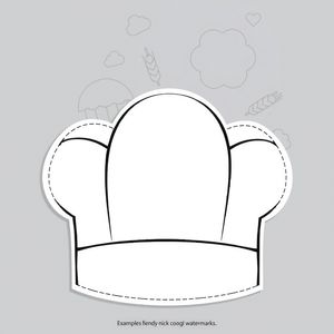 Czapka piekarza — szablon do składania